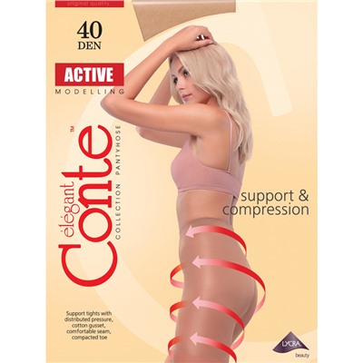 Conte Колготки женские ACTIVE 40, р.6 nat