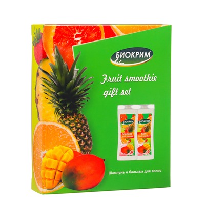 Подарочный набор  женский "Фруктовый смузи": шампунь, 250 мл + бальзам, 250 мл