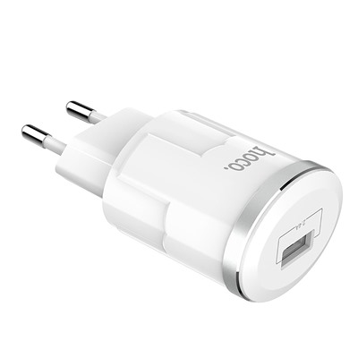 Адаптер Сетевой с кабелем Hoco C37A USB 2,4A/10W (USB/Micro USB) (white)