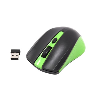 Мышь оптическая беспроводная Smart Buy SBM-352AG-GK ONE (green/black)