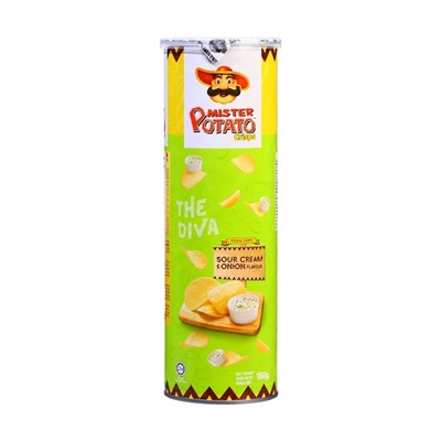 Картофельные чипсы со вкусом сметаны и лука Mister Potato Sour Cream and Onion, 160 г