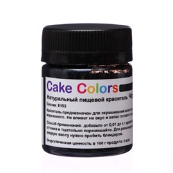 Краситель пищевой ,сухой жирорастворимый Cake Colors Черный угольный, 5 г