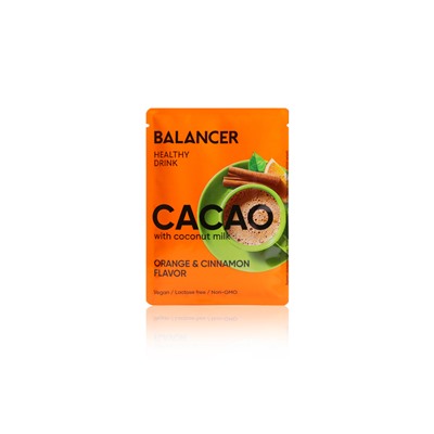 Какао Balancer на кокосовом молоке с апельсином и корицей, 5 саше