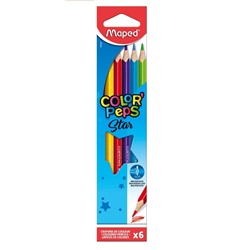 Maped. Карандаши цветные "Color'Peps" треугольные (6 цв) арт.832002