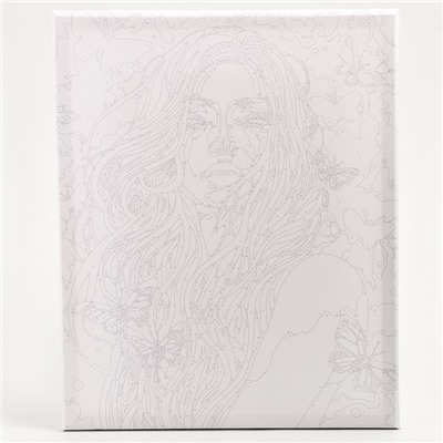 Картина по номерам с серебряной краской «Девушка в мечтах», 40 х 50 см