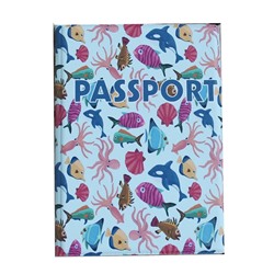 Обложка для паспорта "Морская жизнь", 301618, арт.142.334