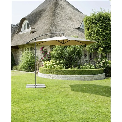 Зонт консольный GREEMOTION,  300 см. высота 250 см, подвесной, цвет бежевый, UV50+, с крестовиной