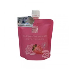 Нежный пилинг гель для тела с клубникой и розой от Baby Bright C&E Rose Strawberry Body Peeling Gel 200 мл