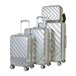 Набор из 3-х чемоданов,  композит, MIRONPAN 77061 Серебро