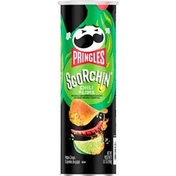 Картофельные чипсы Pringles Scorchin Extra Chili Lime 158гр