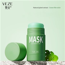 Глиняная маска-стик для глубокого очищения и сужения пор с зеленый чаем и центеллой VEZE (Venzen) MASK, 40 гр.