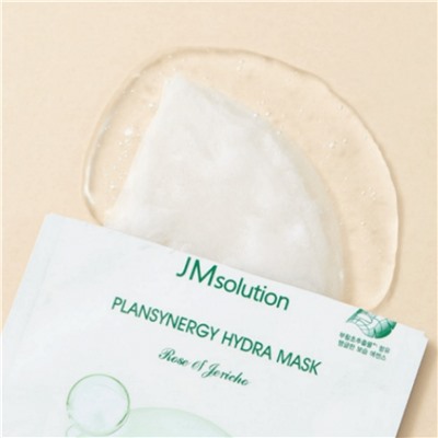 Jmsolution Тканевая маска для лица увлажняющая с розой Иерхона / Plansynergy Hydra Mask Rosa Of Jericho, 30 мл