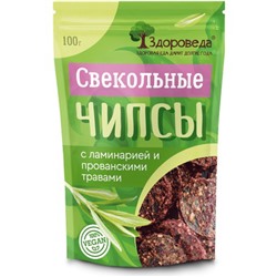 Чипсы свекольные с ламинарией и прованскими травами, "Здороведа", 100 гр