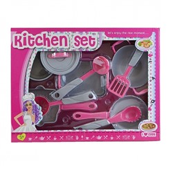 Наш Китай. Набор Посуды "Kitchen Set" 10 предм. с аксесс. для кухни, в/к 35.арт.CA047629/LN852B