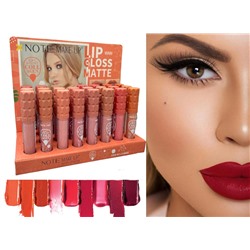 Матовый блеск для губ Note Lip Gloss Matte (ряд 8шт)