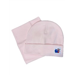 Комплект Шапка + снуд для девочки Миньон 9.010 розовый