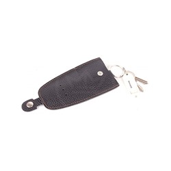 Футляр для ключей Premier-К-112 натуральная кожа черный флоттер джинс (21-10)  118514