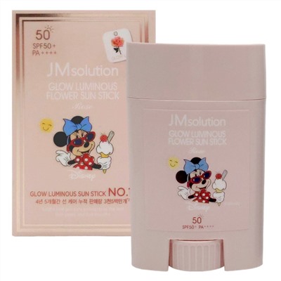 Jmsolution Солнцезащитный стик с экстрактом розы / Glow Luminous Flower Light Sun Stick  SPF50+PA++++ Disney Minnie, 21 г