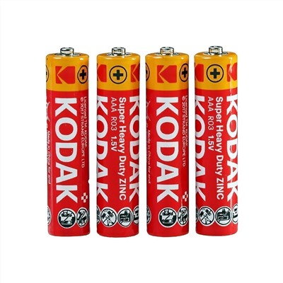 Батарейка AAA Kodak R03 SR-4 (40)(200) [K3AHZ 4S] ЦЕНА УКАЗАНА ЗА 1 ШТ