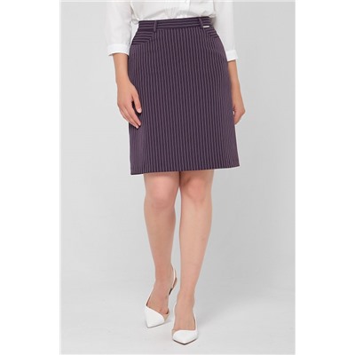 Короткая юбка пурпурного цвета в полоску