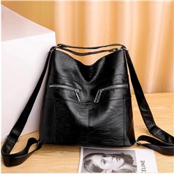 Женская сумка-рюкзак Экокожа черный