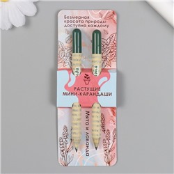 Растущие подарочные карандаши mini "Мята и Лавада" набор 2 шт