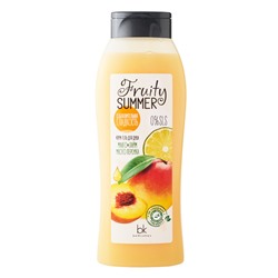 FRUITY SUMMER Крем-гель для душа соблазнительная гладкость манго, лайм, масло персика 500г