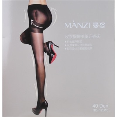 Капроновые колготы MANZI 40D утягивающие 12B10