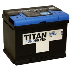 Аккумуляторная батарея Titan Euro Silver 63 Ач