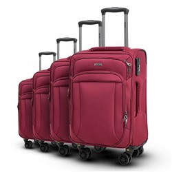Комплект из 4-х чемоданов MIRONPAN  50126 Бордовый