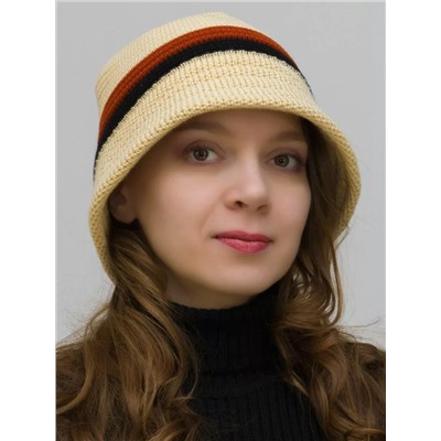 Шляпа женская весна-осень Violet (Цвет бежевый), размер 56-58, шерсть 30%