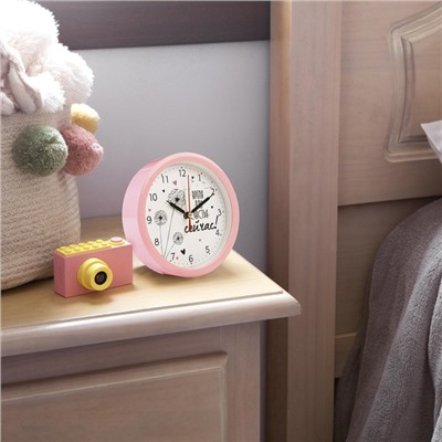Будильник, настольные часы "Время для счастья", дискретный ход, d-15 см