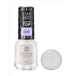 Brigitte Bottier Топовое покрытие для ногтей STAR DUST MATTE TOP lilak 12мл