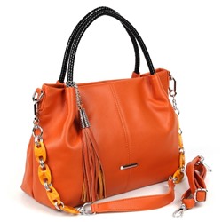 Женская сумка с ручками из эко кожи 1182-877 Оранж