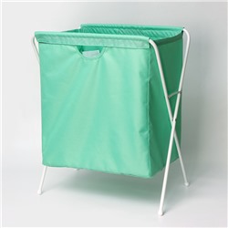Корзина - мешок для белья, 53×39×62 см, цвет мятный