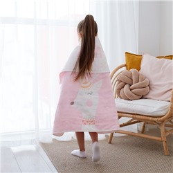 Полотенце детское Крошка Я "Magic" 95х100±5 см, цвет розовый, 100% хлопок, 280 г/м2