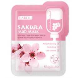 LAIKOU SAKURA MUD MASK Грязевая маска для лица с сакурой, 5г