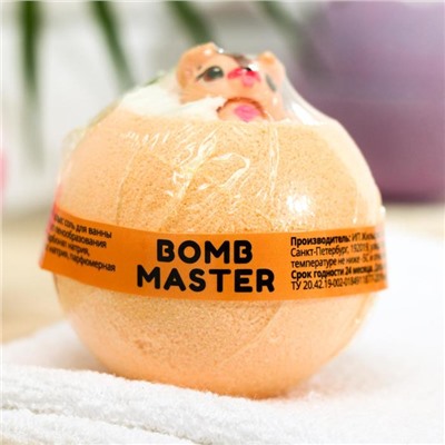Бомбочка для ванн Bomb Master «Весёлые зверята» оранжевая, 130 г 6628539