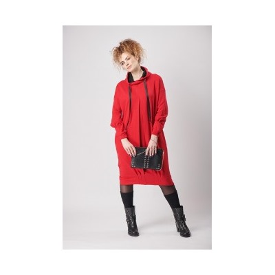 Платье М-4/20: Красный меланж