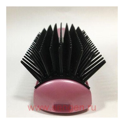 Щетка массажная VeSS Mineralion Brush Large, для сухих, ослабленных волос, с минералами горных пород, большая, розовая.