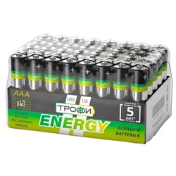 Батарейка AAA Трофи LR03 bulk ENERGY (40) (40/960) ЦЕНА УКАЗАНА ЗА 1 ШТ