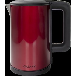 Чайник Galaxy GL 0300. 1,8л. 2000Вт. ДВОЙНАЯ СТЕНКА. Красный /1/8/