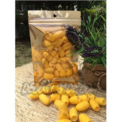 Золотые отборные шелковые коконы, Cocoon yellow, 20 шт
