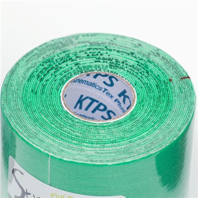 Кинезио тейп Spol Tape Strong корейский, 5 см x 5 м, зелёный