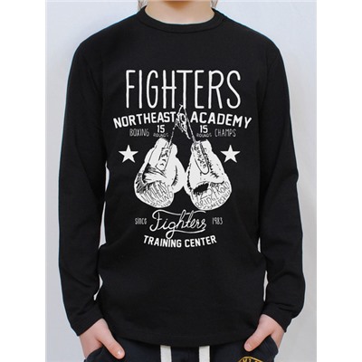 FIGHTERS Junior футболка длинный рукав черный