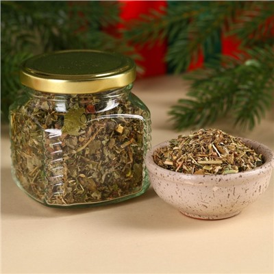 Подарочный набор «Волшебных моментов»: травяной чай 25 г., крем-мёд с клубникой 120 г.