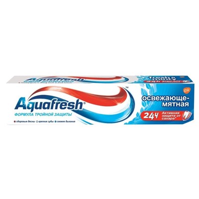 Зубная паста Aquafresh Тотал «Освежающе мятная», 100 мл