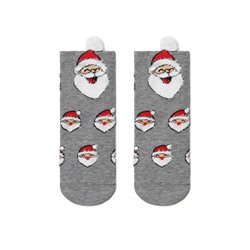 Conte-Kids Новогодние носки "Санта-Клаус" с пушистой нитью и пикотом