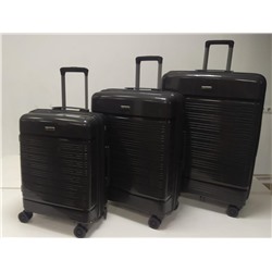Набор из 3-х чемоданов с расширением 11275  Черный