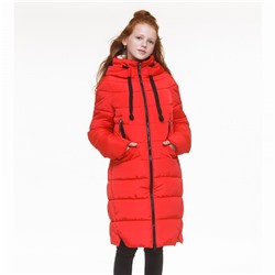 Пальто зимнее для девочки Лиза Disveya красный